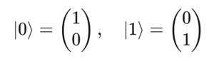 Estados cuánticos |0⟩ y |1⟩